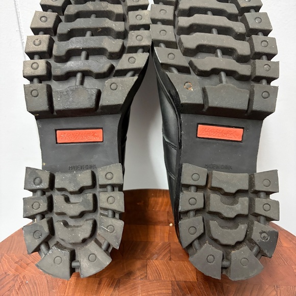 Y2K Harley Davidson Women's Black Leather Mules Size 8.5 - Picture 9 of 9